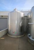 Mueller 12,000 Gal. S/S Silo, Model DF, S/N F-40651 with 2-Zone Dimple Jacket, S/S Exterior, Overall