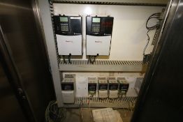 2-Door S/S Control Panel with (2) Allen Bradley 20 hp PowerFlex 70 VFD's; Allen Bradley 2 hp