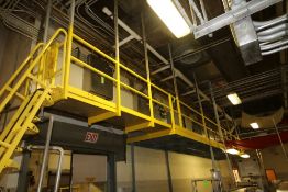 (2) Overhead Platforms - (1) ~120 ft. x 6 ft. W Platform with Railings Above French Toast Station