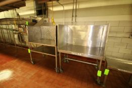 (2) Portable S/S Supply Carts