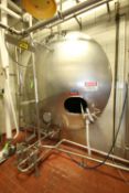 Cherry Burrell 7,000 Gal. S/S Horizontal Tank, Model GHW, S/N 70-70-2605 with S/S Front, Dual