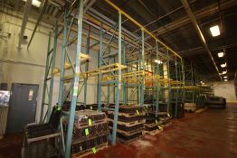 6-Sections 2-High 3-Deep Drive-In Type Pallet Racking with ~16 ft. H Uprights, 52-1/2