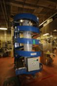 2009 Ryson 4-Tier Spiral Conveyor with 15” W Belt, 11’ Tall, Allen Bradley MicroLogix 1100 PLC and
