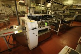 FMC Servo Flo Wrapper, Model WS-28, S/N 4289-0442 with Allen Bradley 5/11 PLC Controls, MTE Motion