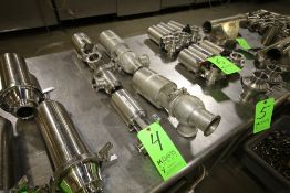 Assorted S/S Clamp Type Air Valves includes (1) Alfa Laval 1