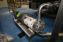 2011 Alfa Laval 3 hp Positive Displacement Pump, Type SRU3, S/N 856398A with 2