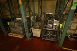 Assorted S/S Fittings, Baskets, Piping, Hoses, Parts, Trash Totes and Additional ~22