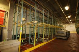 15-Sections 2-High 3-Deep Drive-In Type Pallet Racking with ~16 ft. H Uprights, 52-1/2