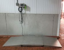 Weigh-Tronix ~2,000 lb. Capacity Digital Platform Scale, Model FC0S3636-02, S/N 69977 with 36