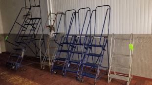 (6) Assorted Portable Stairs