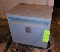 Siemens 30 KVA Transformer, Cat #3F3Y030, Primary 480 V, Secondary 208Y/120 V, 3 Phase