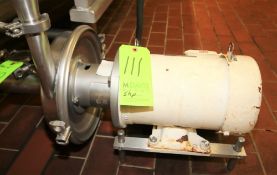 Alfa Laval/Tri-Clover 5 hp Centrifugal Pump with 3
