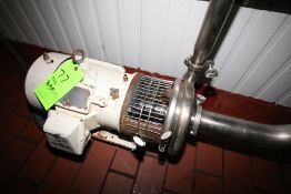 Tri-Clover 5 hp Centrifugal Pump, Model C218 with 3