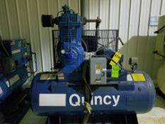 Quincy 10 hp Reciprocating Air Compressor, Model MQR350ST10HP, S/N 5101512, 1760 RPM, 208-230/460 V,