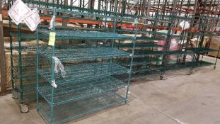 Cage Racks - Some with Wheels -- (5) Located Warehouse and (5) Located in Cooler)