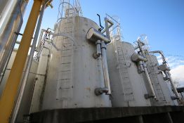 Cherry Burrell 6,000 Gal. NH3 Refrigerated S/S Silo, S/N E-339-88 with Alcove, Vertical Agitator