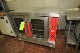 Vulcan 2-Door Single Deck Full Size Natural Gas Convection Oven, Model VC4GD-10, S/N 54-1005935 with
