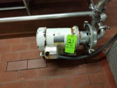 Alfa Laval/Tri-Clover 5 hp Centrifugal Pump, Model 9634083794, S/N 78987 with 2