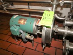 Alfa Laval/OMD 2 hp Centrifugal Pump, Model OMD-08-00278 with 2-1/2