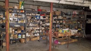 Large Assortment Spare Parts including: Electrical with Condulet Supplies, PVC Fittings, Pipe