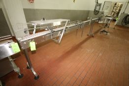 ~26 ft. L Inline Filling Systems S/S Product Conveyor with 90 Degree Bend, 4-1/2
