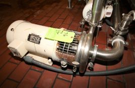 Tri-Clover 5 hp Centrifugal Pump, Model C218 with 2-12