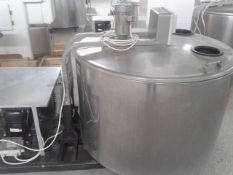 JAPY 650 Liter Milk Cooling Tank, Model 650, Equipped with Top Mount Prop Agitation, On-Board Compr