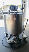 200 Gallon Batch Blending Tank, Stainless Steel, Single Agitation, Baldor 2HP 208-230/460 Volt 60 Hz