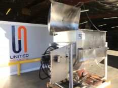 Crepaco Stainless Steel Jacketed Ribbon Blender Serial: C-4041, Jacket rating to 75 PSI, Internal