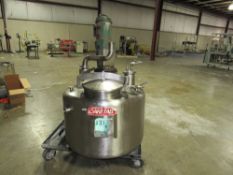 SaniFab 75-Gallon Mix tank with Lightnin Type mixer and hinged 12