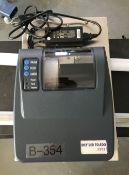 Rice Lake Guardian Stainless Steel Printer Enclosure with Printer. Printer is a Mettler Toledo