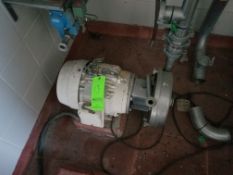 G & H 7.5 hp Stainless Centrifugal Pump, Model GHH40 2ith 3