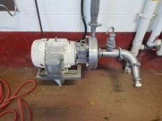 G & H 7.5 hp Stainless Centrifugal Pump, Model GHH40 with 3