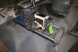 2012 Alfa Laval 2/1.5 hp Positive Displacement Pump, Type SRU3/038/LD, S/N 871622,with S/S Clamp