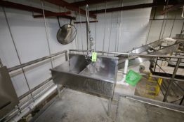 Advance Tabco Double Bowl S/S Sink, with Spray Attachment (Located on Mezz.)