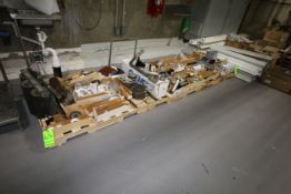 Lot of Assorted Spare Part Inventory, Includes Chain, Brackets, Sprockets, NEW Filter, Cylinders,