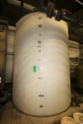 2012 Anmann ~6,500 Gal. Vertical Poly Water Holding Tank with 6