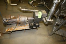 APV 15 hp Positive Displacement Pump, Size R6TS, S/N 03AP454536-0100 with 2-1/2