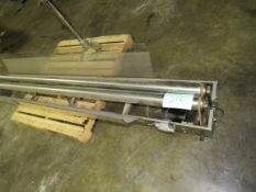 Roller Longitudinal conveyor - was used to feed glass jars for packaging -- (LOCATED IN IOWA,