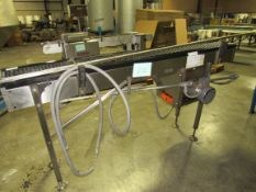 Shuttleworth Conveyor, Stainless Steel with Driven roller 1heels -- (LOCATED IN IOWA, RIGGING