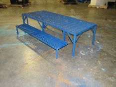 Steel work plateform… can be locked together as on or used separately -= Removal and loading free.