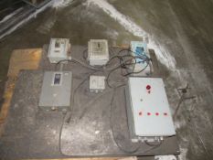 One Pallet of electrical controls bolted to a board -- Removal and loading free. Optional prep for
