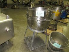 Stainless Steel Mix Bowl on Cart (Rigging and loading fees included in the selling Price -