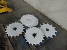 One Lot 5 Never used indexing wheels - Removal and loading charges are included -Optional