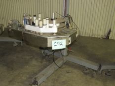 Markem CE Label Printer, Label Applicator used for labeling boxes, on Tripod Base with Casters. Free