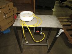 Small motor driven turntable with Dayton variable speed controller 110V -- Free removal and loading;