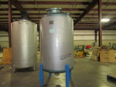 Howard Corporation 500 Gallon Stainless Steel Reactor with mild steel jacket. Shell 50PSI work