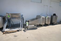 S/S Tumble/Lift System, with (1) S/S Tumble Station with Tilt Capability, (1) Hydraulic Tote Lift