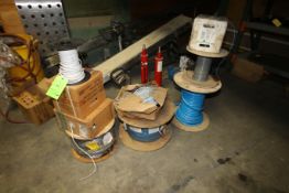 (5) Electrical Wire Sprolls, with (4) Electrical Wire Boxes, Assorted Gauges