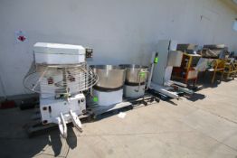 BULK BID: Pizza Dough System, Including Dough Mix/Lift System, with Titling S/S Mixer, Dough